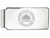 10k White Gold Logoart Southern Illinois University Money Clip Crest