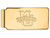 10k Yellow Gold Logoart Marquette University Money Clip