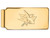 10k Yellow Gold Nhl Logoart San Jose Sharks Money Clip