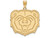 10k Yellow Gold Logoart Missouri State Extra Large Pendant