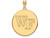 10k Yellow Gold Logoart Wake Forest University Extra Large Disc Pendant - 1Y060WFUW