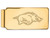10k Yellow Gold Logoart University Of Arkansas Money Clip
