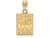 10k Yellow Gold Logoart University Of Mississippi Small Pendant - 1Y061UMSW
