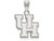 10k White Gold Logoart University Of Houston Small Pendant