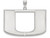 10k White Gold Logoart University Of Miami Extra Large Pendant - 1W005UMFAF
