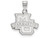 10k White Gold Logoart Marquette University Small Pendant - 1W002MARAF