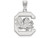 10k White Gold Logoart University Of South Carolina Large Pendant - 1W004USOAF
