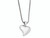 Chisel Stainless Steel Heart Pendant Necklace 18 inches SRN244Y