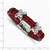 Chisel Stainless Steel Polished Red Leather and Rubber Bracelet SRB21408Y