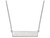 Logoart Sterling Silver Auburn University Small Bar Necklace SS081AU18T