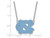 LogoArt Sterling Silver University Of North Carolina Large Pendant Necklace SS016UNC18T