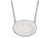 LogoArt Sterling Silver Penn State University Large Pendant Necklace SS020PSU18T