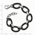 Chisel Stainless Steel Polished W/ Black Ceramic W/ 1in Ext. Bracelet
