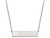 Logoart Sterling Silver University Of South Alabama Small Bar Necklace SS004SAL18T