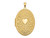 FJC Finejewelers 14k Celtic Heart 38mm Oval Locket Pendant Necklace 18 inch chain included in 14 kt Yellow Gold XL385A
