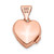 FJC Finejewelers 14k Rose Gold 10mm Floral Heart Locket Pendant Necklace 18 inch chain included XL655P