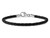 Reflections Sterling Silver Black Leather Lobster Clasp Bead Bracelet 7.00 inches QRS9837