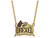 Logoart Sterling Silver Gp Drexel U Enamel Large Pendant Necklace GP009DRE18AE
