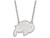 14k White Gold Logoart University Of Colorado Large Pendant Necklace - 4W012UCO18B