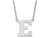14k White Gold Logoart Eastern Michigan University Large Pendant Necklace