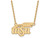 Logoart Sterling Silver Gp Wichita State U Large Pendant Necklace GP017WST18AE