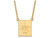 14k Yellow Gold Logoart Pittsburg State University Large Pendant Necklace