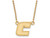 14k Yellow Gold Logoart the U Of Tennessee At Chattanooga Small Pendant Necklace - 4Y007UTC18A