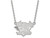14k White Gold Logoart Depaul University Large Pendant Necklace