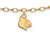 Logoart Sterling Silver Gp University Of Louisville Anklet GP056ULAE