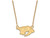 Sterling Silver Gp Nhl Logoart Nashville Predators Small Pendant Necklace GP007PRE18AE