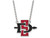 14k White Gold Logoart San Diego State University Large Pendant Necklace