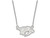 14k White Gold Nhl Logoart Nashville Predators Small Pendant Necklace