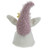 12" Purple and White Easter and Spring Gnome Head with Bunny Ears