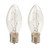 Set of 2 Cleveland Vintage Lighting Edison Style E17 Base Candlestick Bulbs