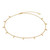 Fashionvare 925 Silver Interstellar Drop Charm Necklace - Gold