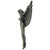 10" Silver and Gray Vintage Distressed Spirit Dreamer Healing Angel Wall Plaque