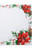 Bardwil Christmas Poinsettia Watercolor Placemat Green 13? X 19?
