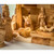 6" Olive Wood Handcrafted Nativity Set and Wood Stable  with Animal Figurines