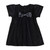 20" Black Velour Dress 6-12 mos