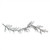 5' x 6" Clear and Black Snowflakes on Twig Christmas Garland - Unlit