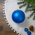 Matte Lavish Blue Shatterproof Christmas Ball Ornament 8" (200mm)