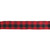 Red and Black Buffalo Plaid Christmas Wired Craft Ribbon 2.5" x 16 Yards