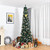 Costway 5Ft6Ft7Ft9Ft PVC Artificial Pencil Christmas Tree Slim Green