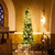 Costway 5Ft6Ft7Ft9Ft PVC Artificial Pencil Christmas Tree Slim Green