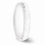 Chisel Ceramic White 4mm Faceted Polished Wedding Band CER45 - CER45AI65