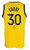 Stephen Curry Signed Golden State Warriors Yellow Basketball Jersey BAS