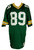 Mark Chmura Signed Green Bay Packers Green Wilson Football Jersey BAS