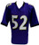 Ray Lewis Unsigned Custom Pro-Style Purple Football Jersey Size X-Large