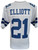 Ezekiel Elliott Unsigned Custom White Pro Style Football Jersey Size X-Large