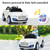 Costway 6V Kids Ride On Car Electric Battery Power RC Remote Control & Doors w/ MP3 Red/White/Golden - TY564944WH